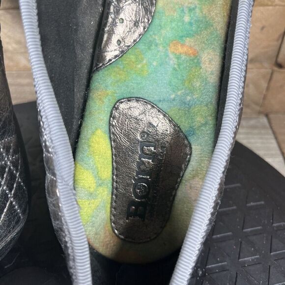 Born Womes Sz 8 M Bronze Metallic Quilted Leather Ballet Flats Shoes-Flat Bow - Picture 6 of 10